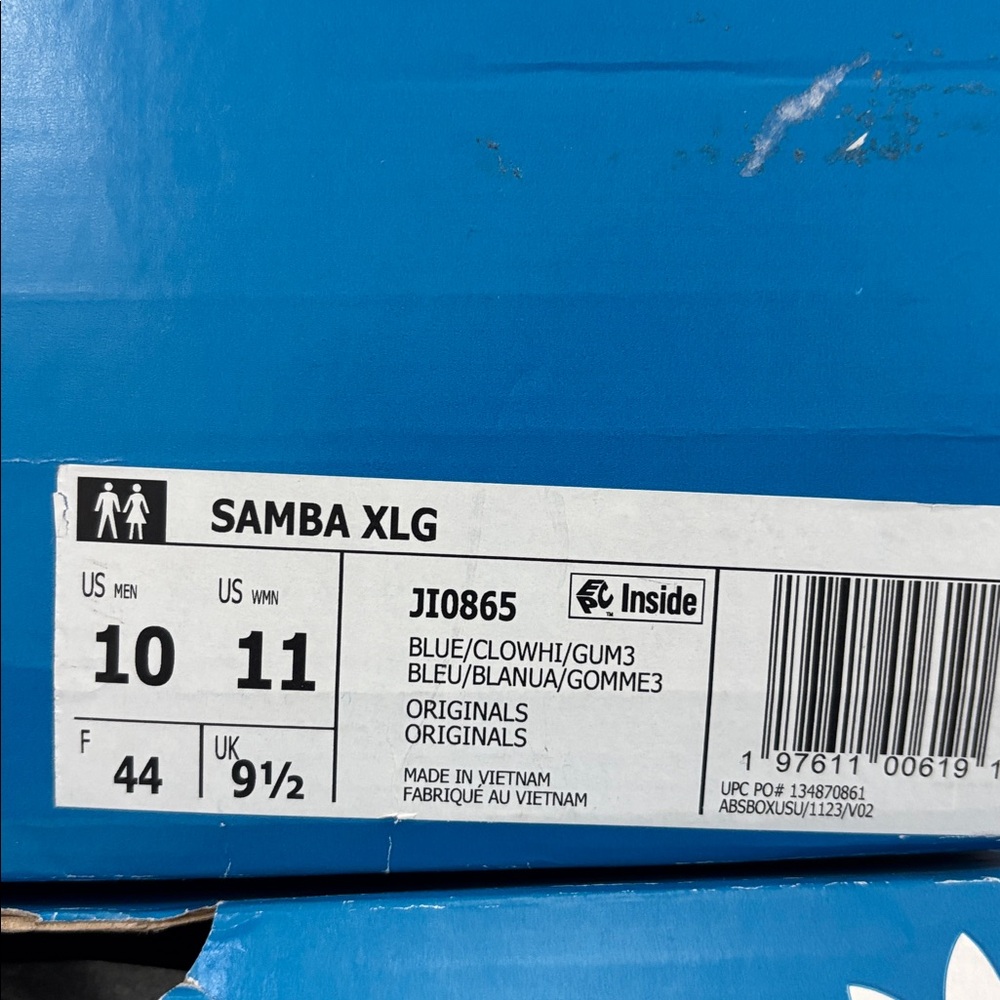 Adidas Samba XLG JI0865 Royal Blue Sneakers Men’s Sizes Paris Olympics - Picture 9 of 11